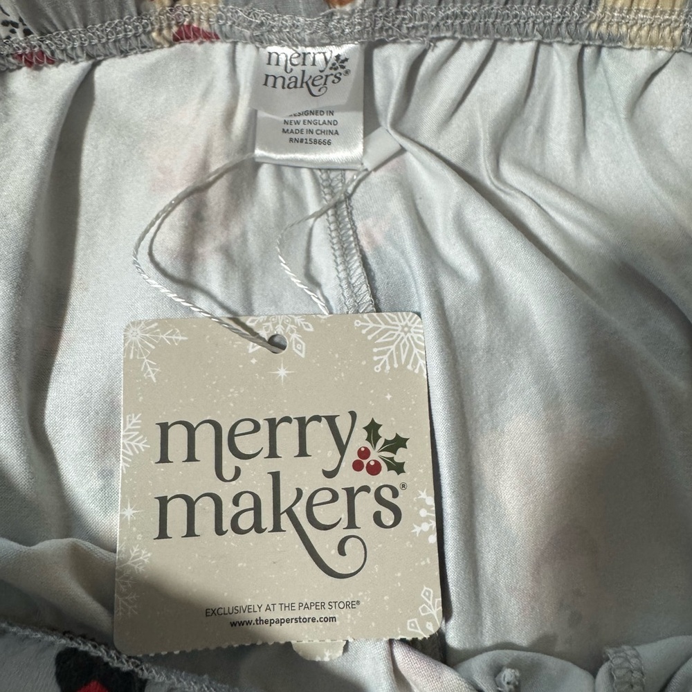 NWT Grey Holiday Dogs Pattern PJ Lounge Pants Size Medium - Picture 7 of 9